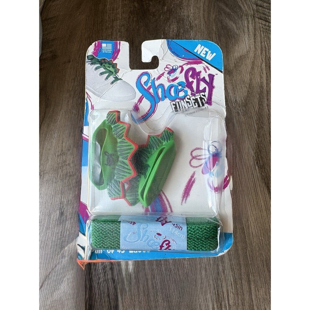 Shoefly Fun Sets 1 Pair Of 45” Laces Plus 2 Shoe Dinosaur Shoeflys New